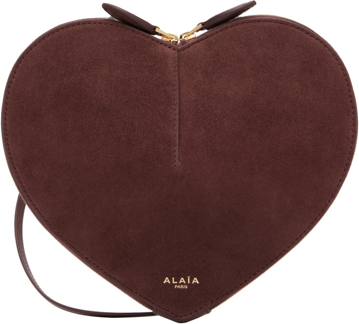 Photo: ALAÏA Brown 'Le Coeur' Bi-Material Bag
