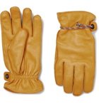 Hestra - Granvik Wool-Lined Full-Grain Leather Gloves - Yellow