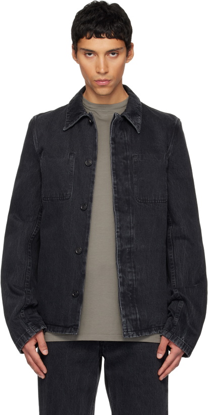 Photo: Rier Black Faded Denim Jacket