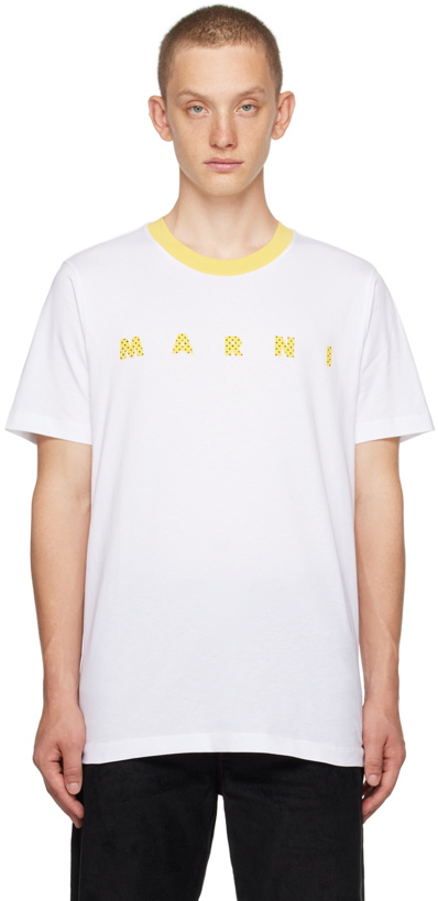 Photo: Marni White Polka Dot T-Shirt
