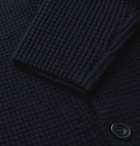 Rubinacci - Waffle-Knit Cashmere Cardigan - Blue