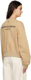 Wooyoungmi Beige Crewneck Sweatshirt