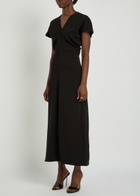 Anine Bing Zadig Stretch-crepe Midi Dress Black