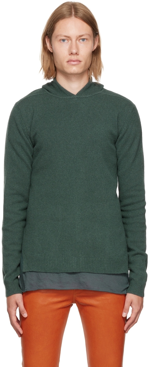 Green cashmere clearance hoodie