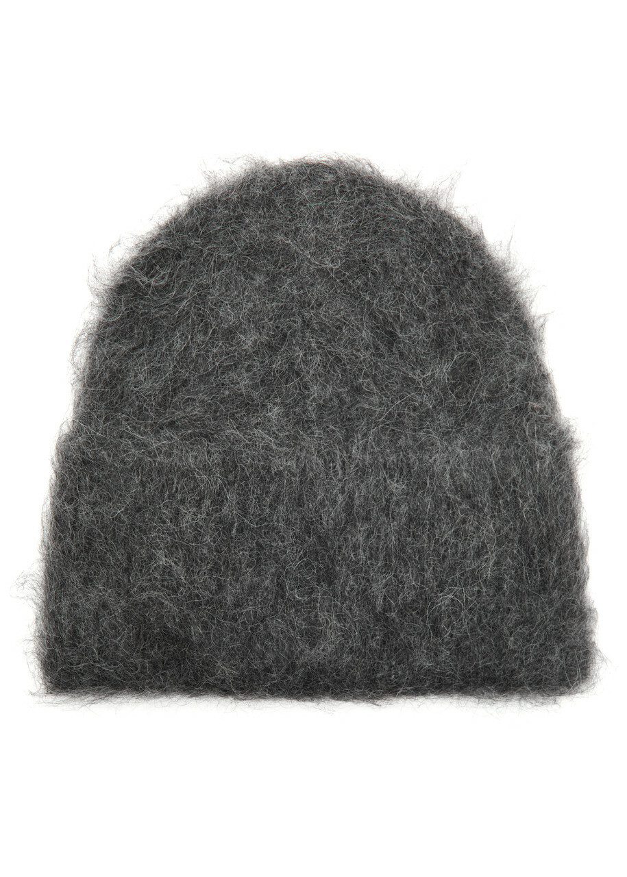 SS25【TOTEME】Charcoal Melange Ribbed Wool Beanie Toteme Ribbed Wool Beanie in Charcoal Melange | FWRD