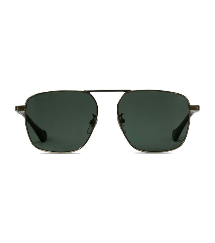 Photo: Gucci - Squared aviator-inspired sunglasses