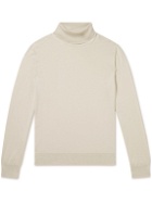 Ermenegildo Zegna - Cashmere and Silk-Blend Rollneck Sweater - Neutrals