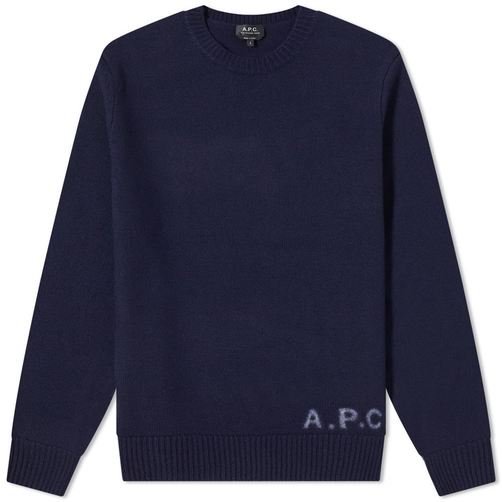 Photo: A.P.C. Edward Logo Crew Knit