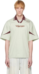 WOOYOUNGMI Green Color Block Polo