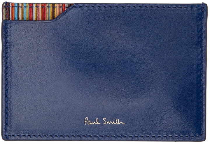 Photo: Paul Smith Blue Signature Stripe Card Holder
