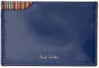 Paul Smith Blue Signature Stripe Card Holder