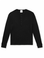 Allude - Serafino Ribbed Cotton and Cashmere-Blend Sweater - Black