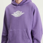 Air Jordan Men's Rare Air Pullover Fleece Hoodie in Purple Earth
