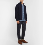 Mr P. - Merino Wool Zip-Up Cardigan - Men - Navy