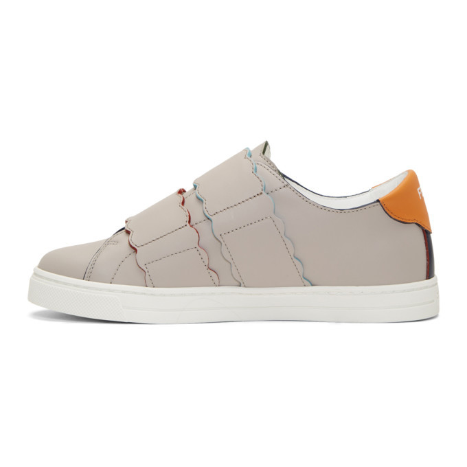 Fendi multicolor leather on sale sneakers