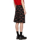 McQ Alexander McQueen Black All Over Racing Logo Low Shorts