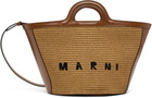 Marni Brown Tropicalia Small Tote