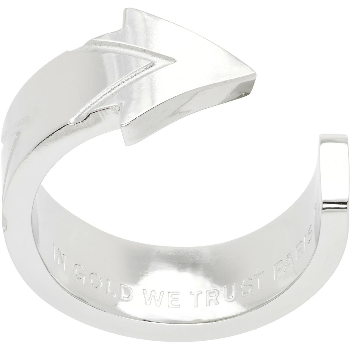 IN GOLD WE TRUST PARIS Arrow Ring