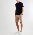 Brunello Cucinelli - Slim-Fit Cotton-Blend Jersey Drawstring Shorts - Brown