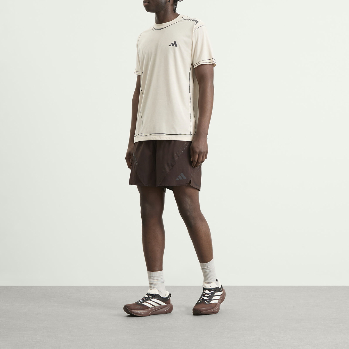Adidas Men's x Song for the Mute Running Shorts in Aurora Coffee