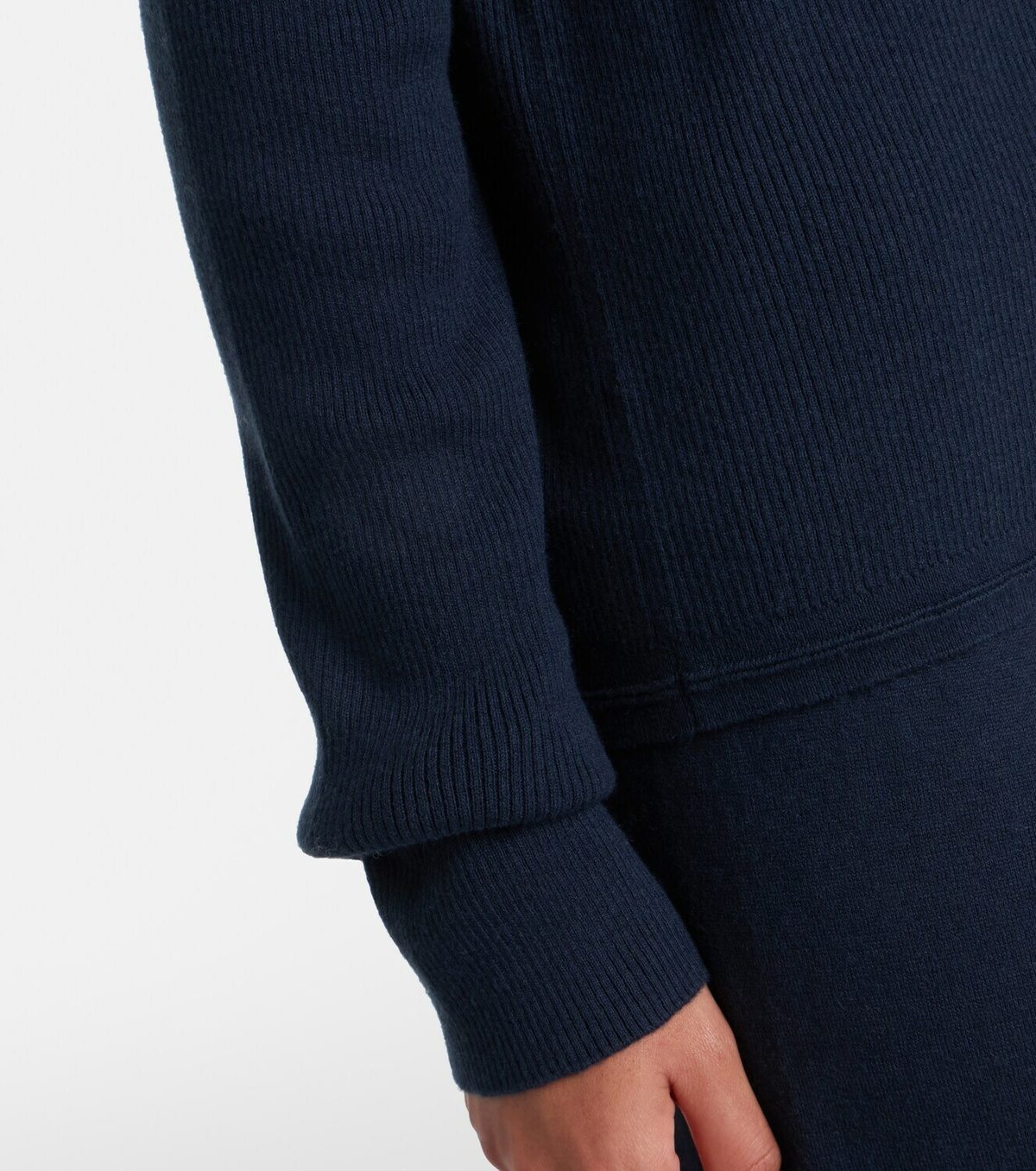 Lisa Yang Abeena ribbed-knit cotton and cashmere cardigan