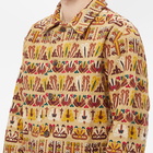 Bode Men's Pushkar Embroidered Jacket in Tan Multi