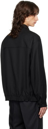 Comme des Garçons Homme Black Wool Bomber Jacket