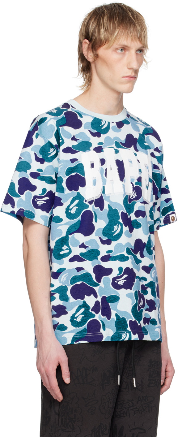 BAPE Blue ABC Camo T-Shirt A Bathing Ape