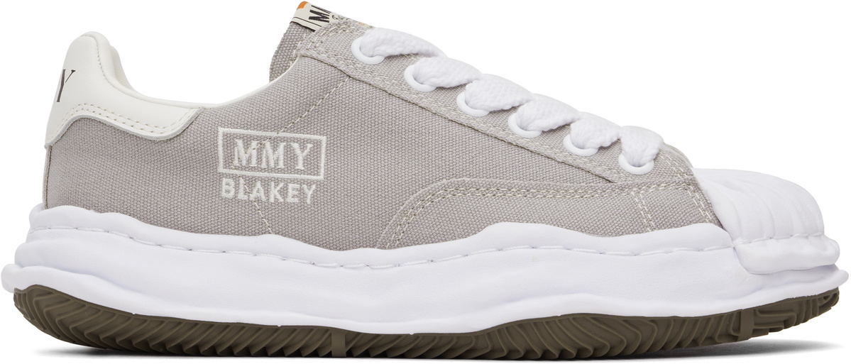 Maison MIHARA YASUHIRO Gray Blakey OG Sole Canvas Low-Top Sneakers 
