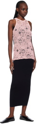 Olēnich Pink Racer Back Tank Top