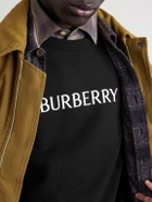 Burberry - Logo-Print Cotton-Jersey Sweatshirt - Black