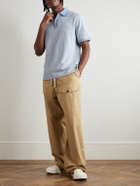 LOEWE - Logo-Embroidered Cotton-Piqué Polo Shirt - Blue