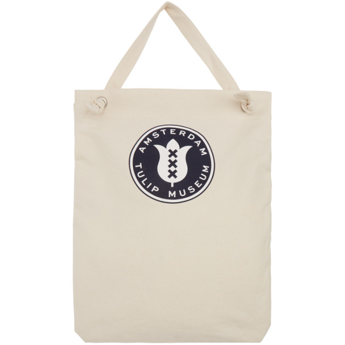 Junya Watanabe Beige Amsterdam Tulip Museum Edition Tote Junya