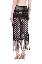 Laneus Skirt In Black Cotton
