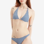 Fruity Booty Women's Marina Bikini Top in Navy/White