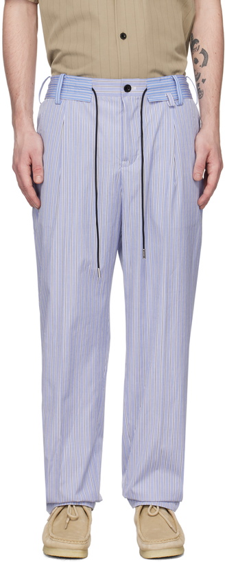 Photo: sacai Blue Thomas Mason Trousers