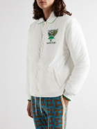 Casablanca - Tennis Club Logo-Print Shell Coach Jacket - White