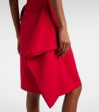Loewe Cotton and silk gabardine miniskirt