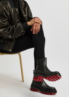 Christian Louboutin Marchacroche Dune Leather Chelsea Boots Black