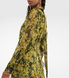 Victoria Beckham - Floral semi-sheer shirt dress