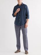 Massimo Alba - Canary Linen-Gauze Shirt - Blue