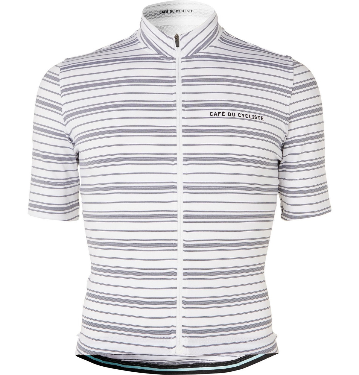 Cafe du Cycliste - Francine Striped Cycling Jersey - White Cafe du 