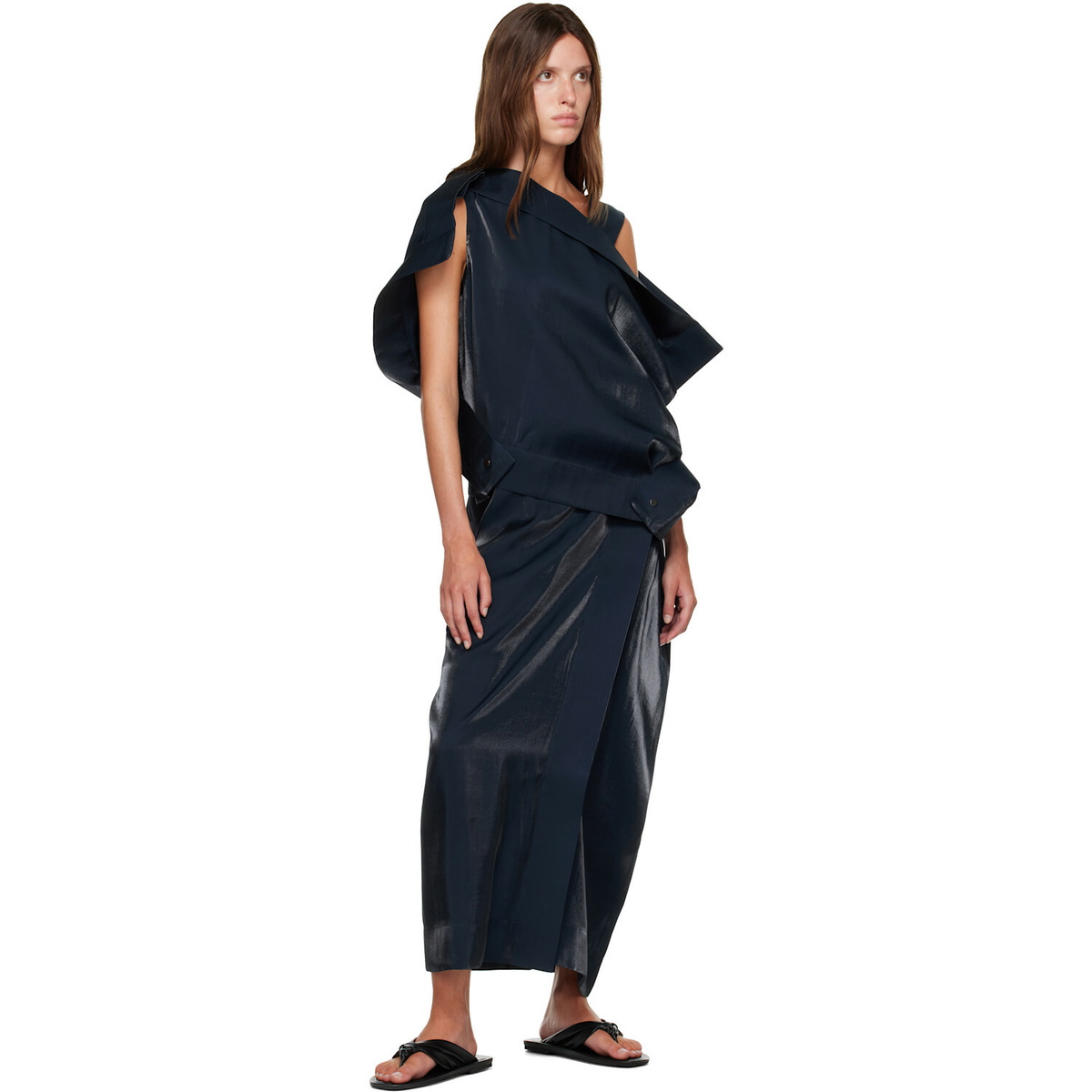 ISSEY MIYAKE SSENSE Exclusive Navy Mercury Top