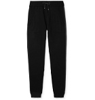Zimmerli - Slim-Fit Contrast-Tipped Cotton and Cashmere-Blend Sweatpants - Black