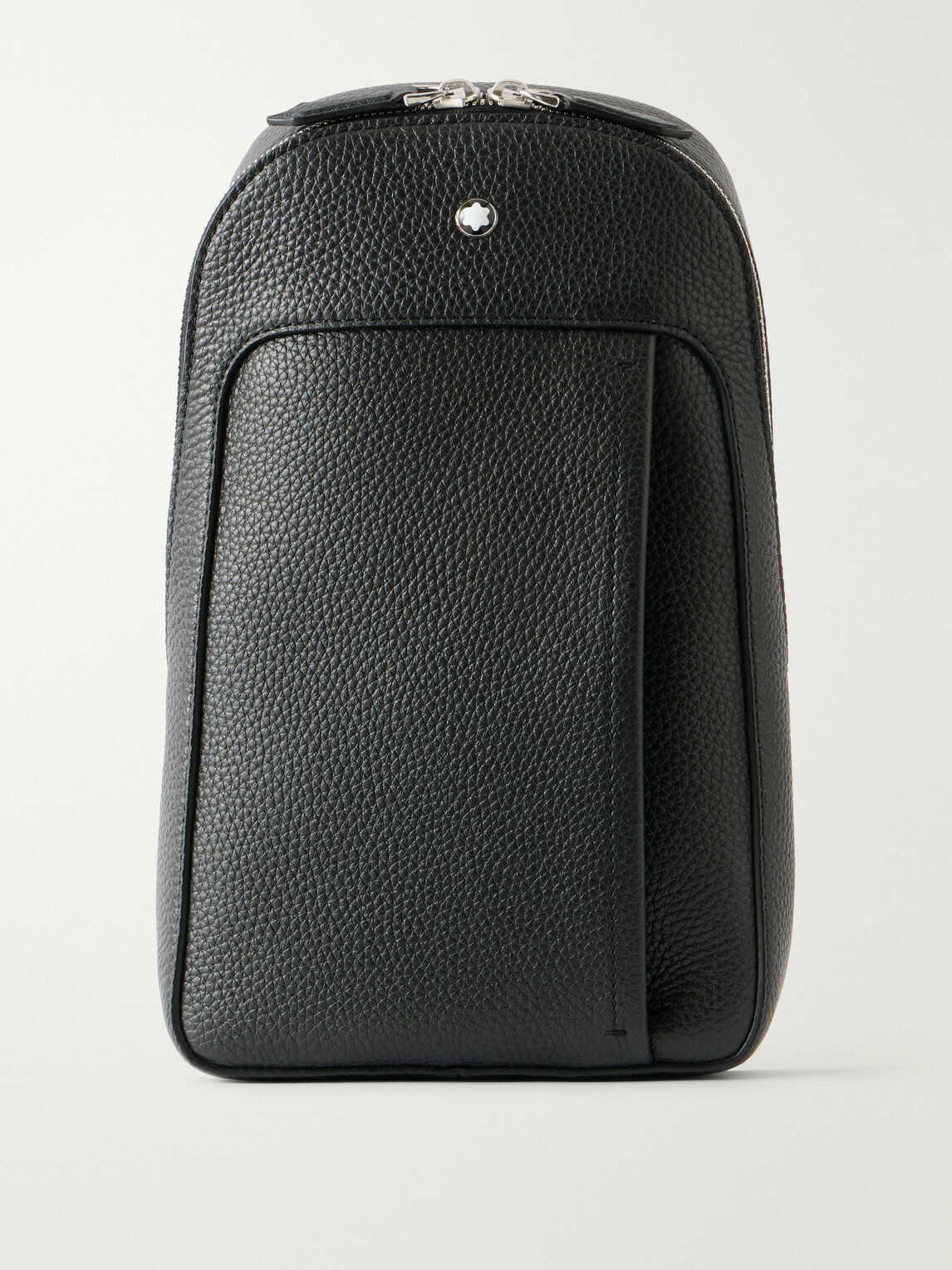 Montblanc - Companion Logo-Appliquéd Full-Grain Leather Messenger Bag