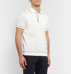 Loro Piana - Slim-Fit Contrast-Tipped Cotton-Jersey Polo Shirt - White