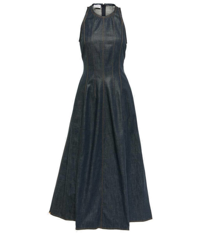 Photo: Brunello Cucinelli Denim maxi dress