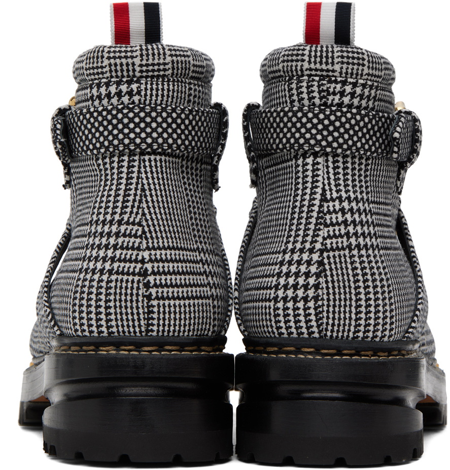 Thom Browne Black & White Engineered Hiking Boots