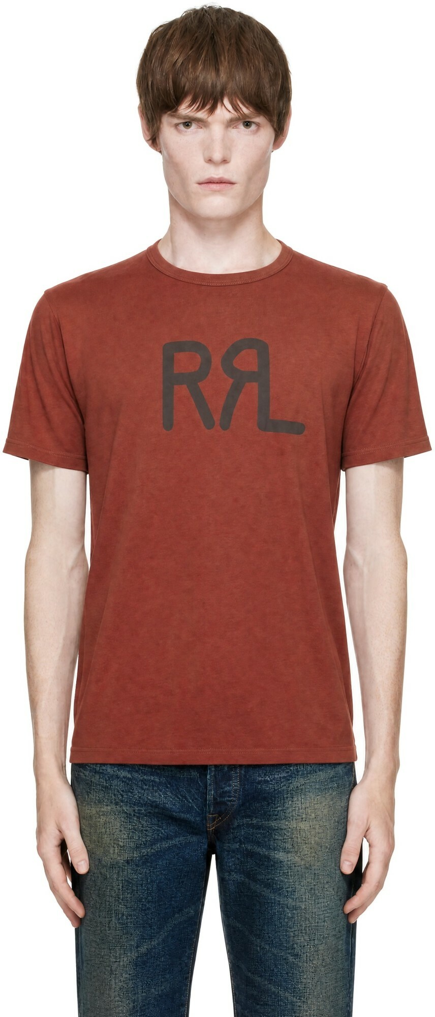 RRL Red 'RRL' Ranch Logo T-shirt