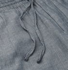 Club Monaco - Slim-Fit Cotton-Blend Drawstring Trousers - Navy
